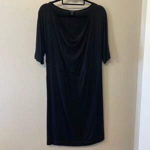 Knit half sleeve dress